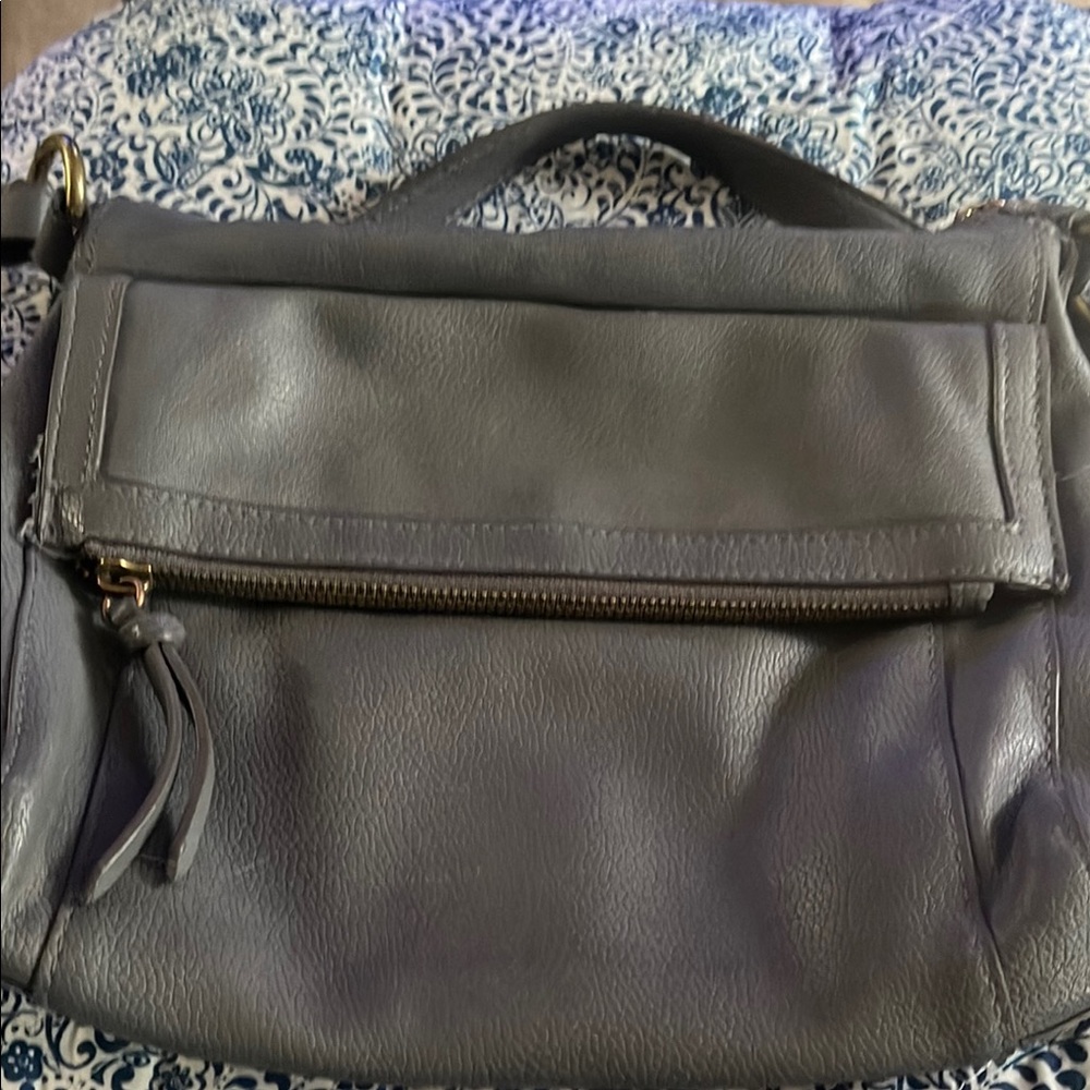 Sonoma Gray Shoulder Bag with Structured Design